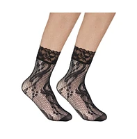 Stems Women's Dynasty Fishnet Socks