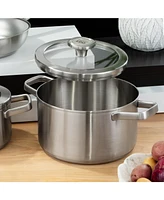 BergHOFF Graphite Recycled 18/10 Stainless Steel Stockpot 8", 3.6qt. With Glass Lid