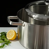 BergHOFF Graphite 3Pc Recycled 18/10 Stainless Steel Steamer Set