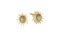 Satya Jewelry Light Seeker Labradorite Starburst Earrings