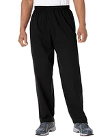 KingSize Men's Lightweight Jersey Open Bottom Sweatpants