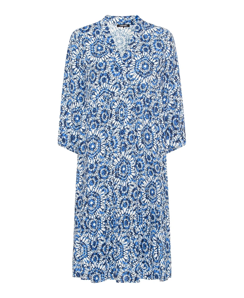 Olsen Women's 3/4 Sleeve Swing Tunic Dress