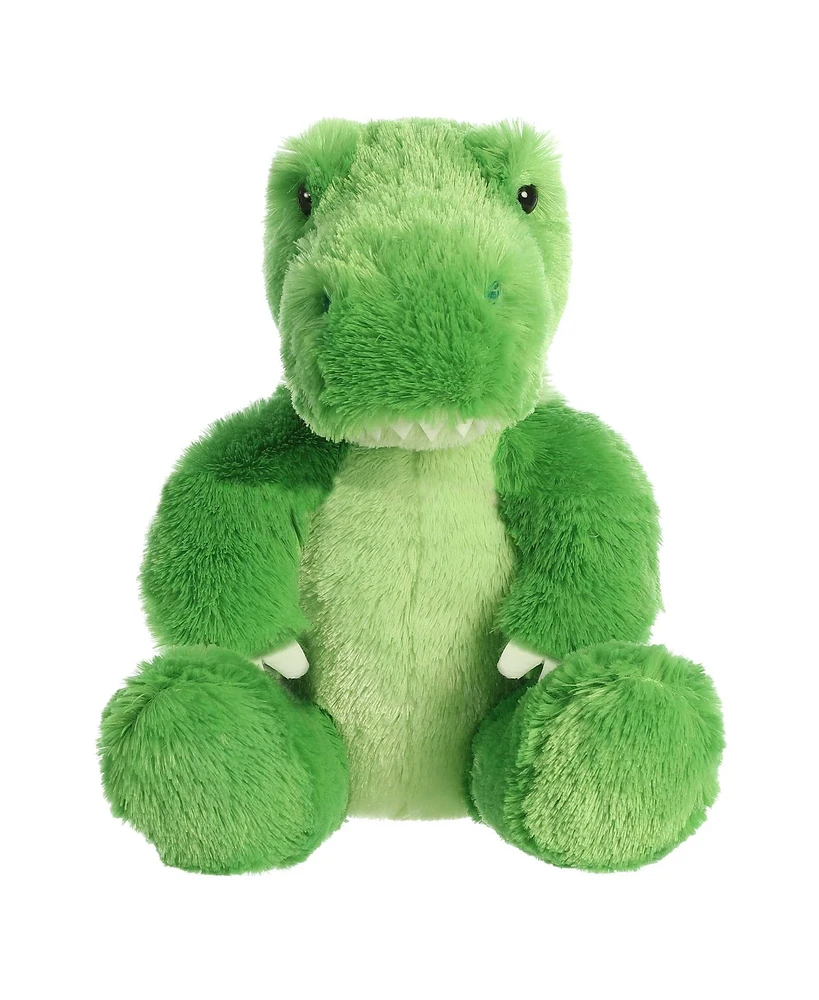 Aurora Medium T-Rex Cuddly Plush Toy Green 12"