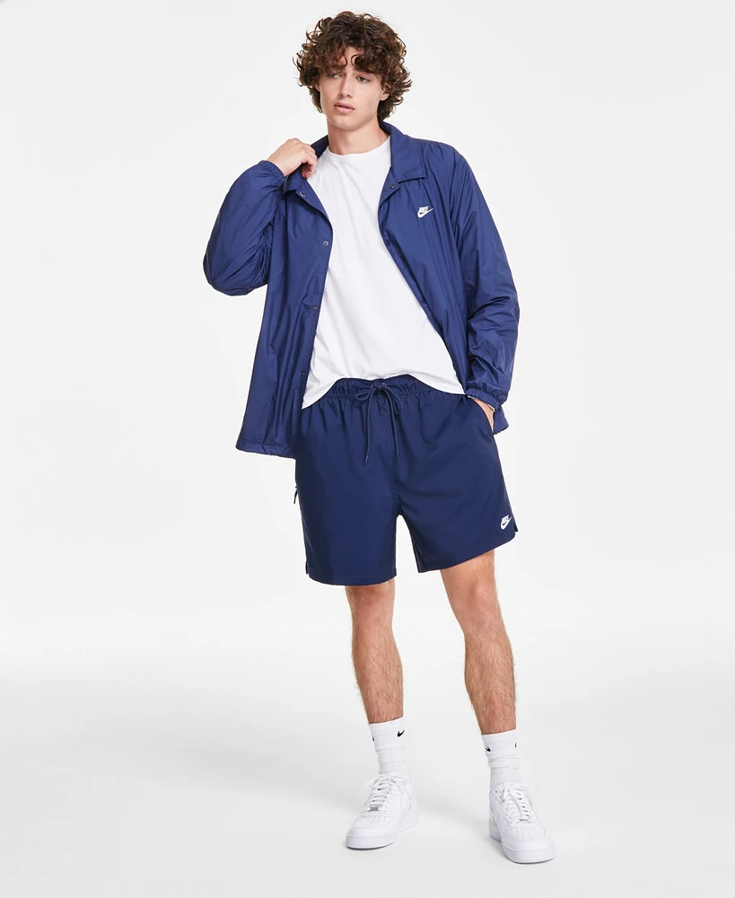 Nike Men's Club Flow Relaxed-Fit 6" Drawstring Shorts