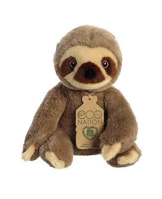 Aurora Small Sloth Eco Nation Eco-Friendly Plush Toy Brown 8"