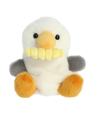 Aurora Mini Buoy Seagull With Fry Palm Pals Adorable Plush Toy White 4.5"