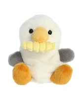 Aurora Mini Buoy Seagull With Fry Palm Pals Adorable Plush Toy White 4.5"