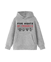 Five Nights at Freddy's Boys Pixel Faces Athletic Heather Sweatshirt