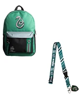 Harry Potter Slytherin 16" Laptop Backpack & Lanyard Combo Set