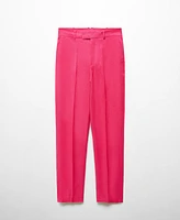 Mango Women's 100% Linen Suit Trousers