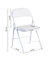 Sugift Commercialine Padded Folding Chair,Set of 4 - Assorted Pre