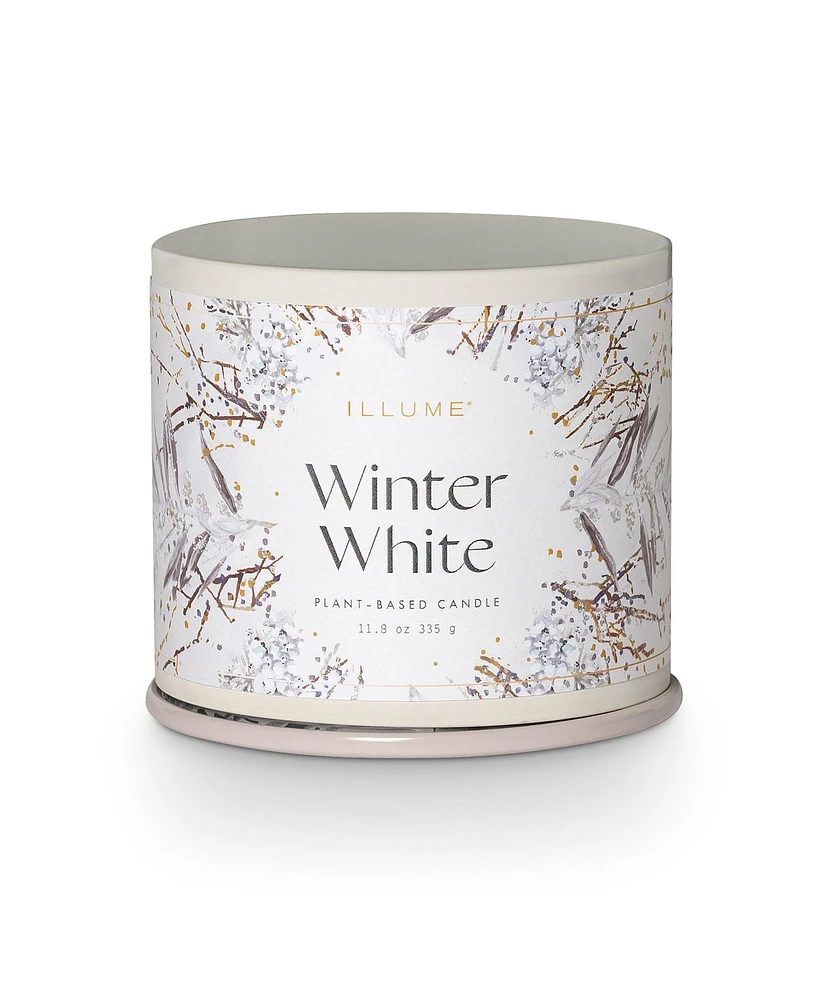 Illume Winter White Large Tin Candle