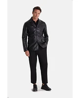 Furniq Uk Men's Safari Jacket, Black