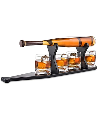 The Wine Savant Baseball Decanter & Glass Set with Stand