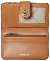 Michael Kors Charm Logo Medium Tab Pocket Bifold Wallet