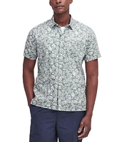 Barbour Men's Jackstone Short Sleeve Button-Front Leaf Print Shirt