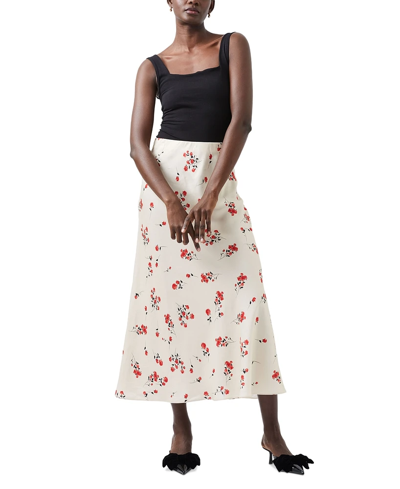 French Connection Women's Floramour Ennis Satin Skirt