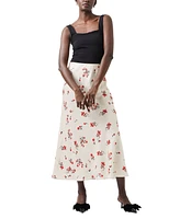 French Connection Women's Floramour Ennis Satin Skirt