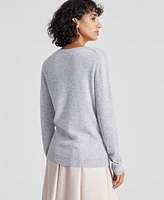 Charter Club 100% Cashmere Women's V-Neck Long-Sleeve Sweater, Regular & Petites, Created for Macy's