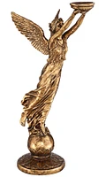 Dahlia Studios Golden Angel 38 1/2" High Statue Candle Holder