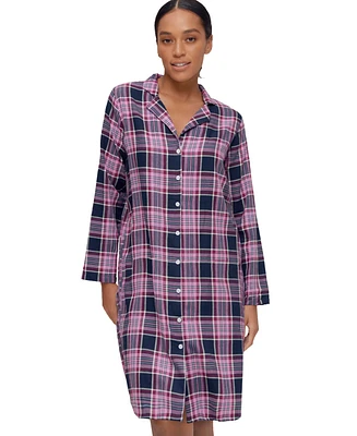 ellos Plus Size Flannel Sleep Shirt