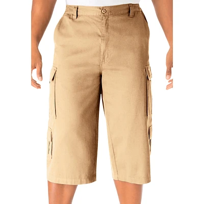 KingSize Big & Tall 17" Side Elastic Cargo Shorts