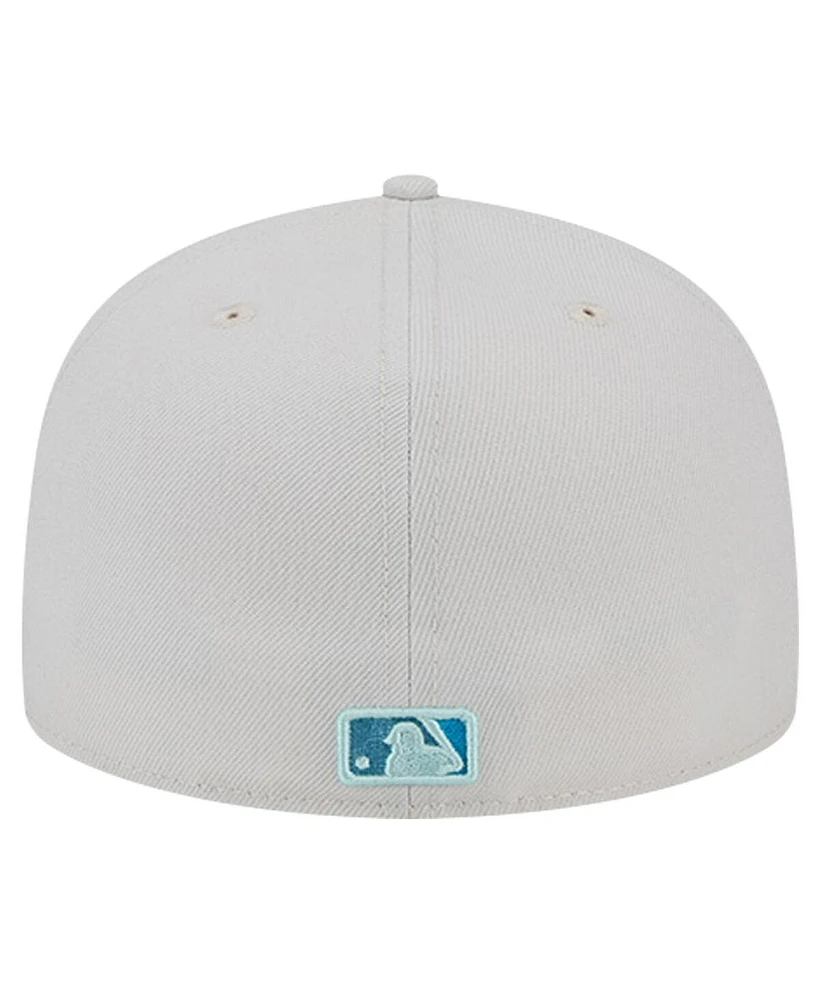 New Era Men's Khaki York Yankees Stone Mist 59FIFTY Fitted Hat