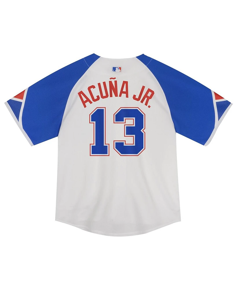 Nike Toddler Ronald Acuna Jr. White Atlanta Braves City Connect Limited Player Jersey
