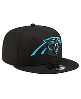 New Era Men's Black Carolina Panthers Basic 9FIFTY Snapback Hat