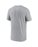 Nike Men's Heather Gray Detroit Lions Legend Logo Performance T-Shirt