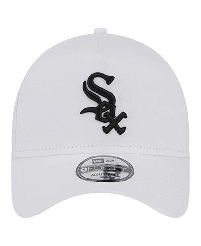 New Era Men's White Chicago White Sox Tc A-Frame 9FORTY Adjustable Hat