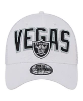 New Era Men's White Las Vegas Raiders Breakers 39THIRTY Flex Hat