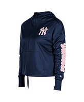 New Era Women's Navy York Yankees Half-Zip Hoodie