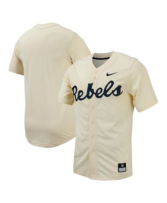 Nike Men's Ole Miss Rebels Replica Full-Button Baseball Jersey