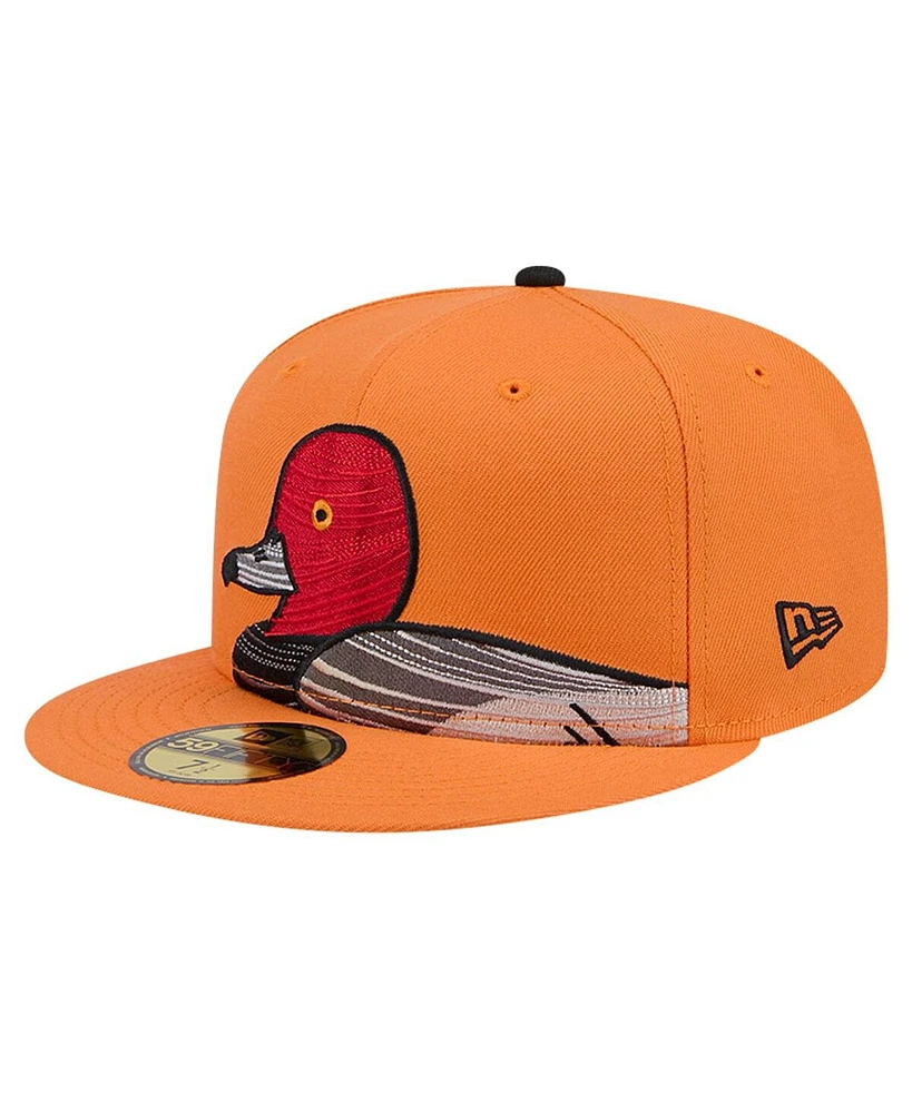 New Era Men's Orange Aberdeen IronBirds Theme Night Decoys 59FIFTY Fitted Hat