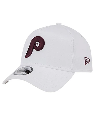 New Era Men's White Philadelphia Phillies Tc A-Frame 9FORTY Adjustable Hat