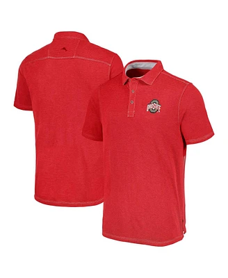 Tommy Bahama Men's Scarlet Ohio State Buckeyes Paradiso Cove Polo