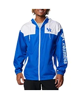 Columbia Men's Royal Kentucky Wildcats Flash Challenger Omni-Shade Full-Zip Windbreaker Hoodie Jacket