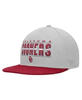 Top of the World Men's Gray Oklahoma Sooners Hudson Snapback Hat