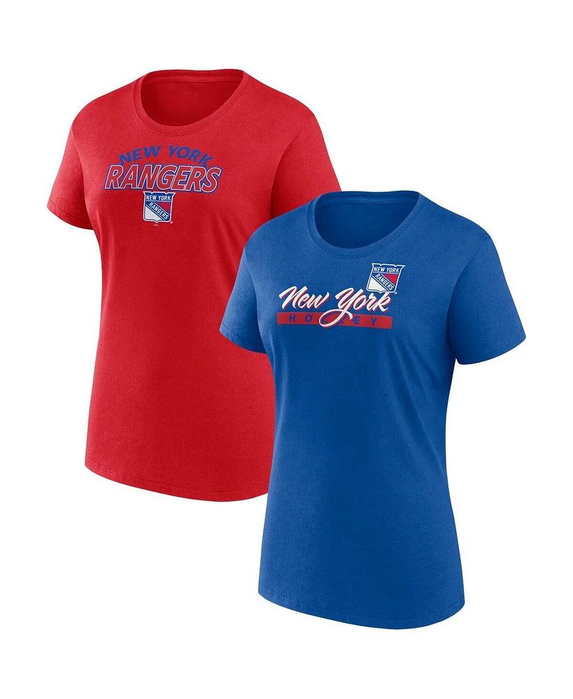 Fanatics Women's New York Rangers Risk Combo Pack T-Shirt