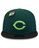 New Era Men's Green/Black Cincinnati Reds Sour Apple Big League Chew Flavor Pack 9FIFTY Snapback Hat