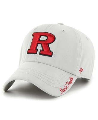 47 Brand Women's Gray Rutgers Scarlet Knights Miata Clean Up Adjustable Hat