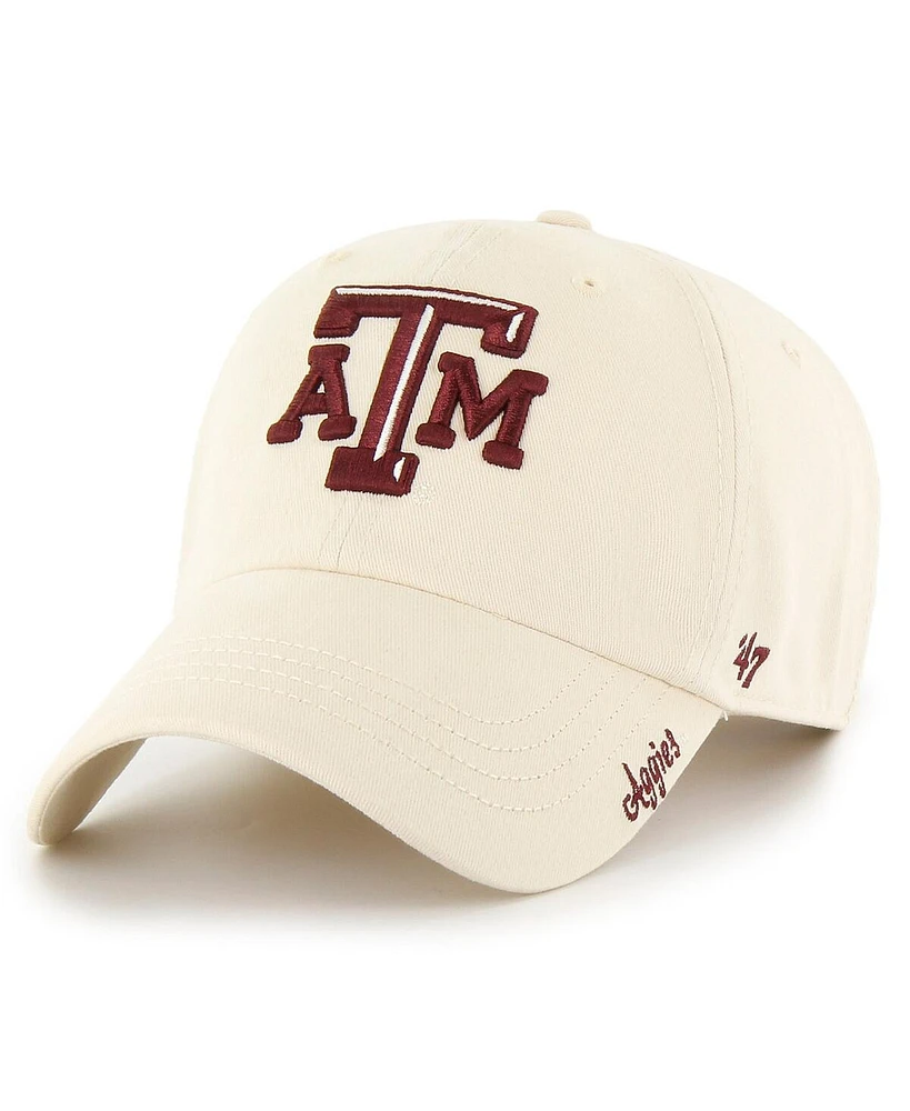 47 Brand Women's Natural Texas A M Aggies Miata Clean Up Adjustable Hat