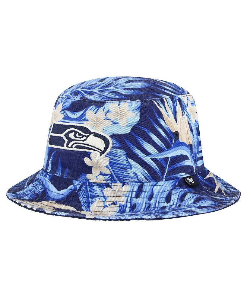 47 Brand Men's College Navy Seattle Seahawks Tropicalia Bucket Hat