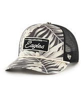 47 Brand Men's Black Philadelphia Eagles Tropicalia Hitch Trucker Adjustable Hat