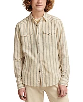 Lucky Brand Men's Striped Long Sleeve Mesa Western Shirt