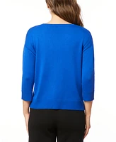 Melissa Paige Women's Cable-Knit Drop-Shoulder Sweater