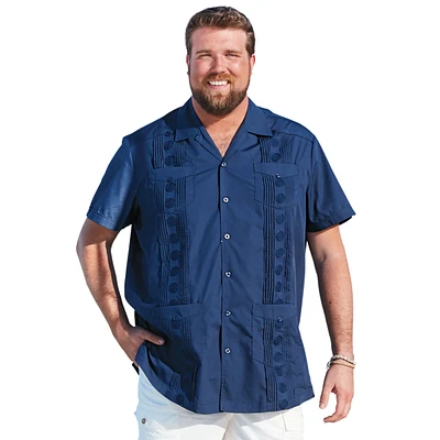 KingSize Big & Tall Short-Sleeve Guayabera Shirt