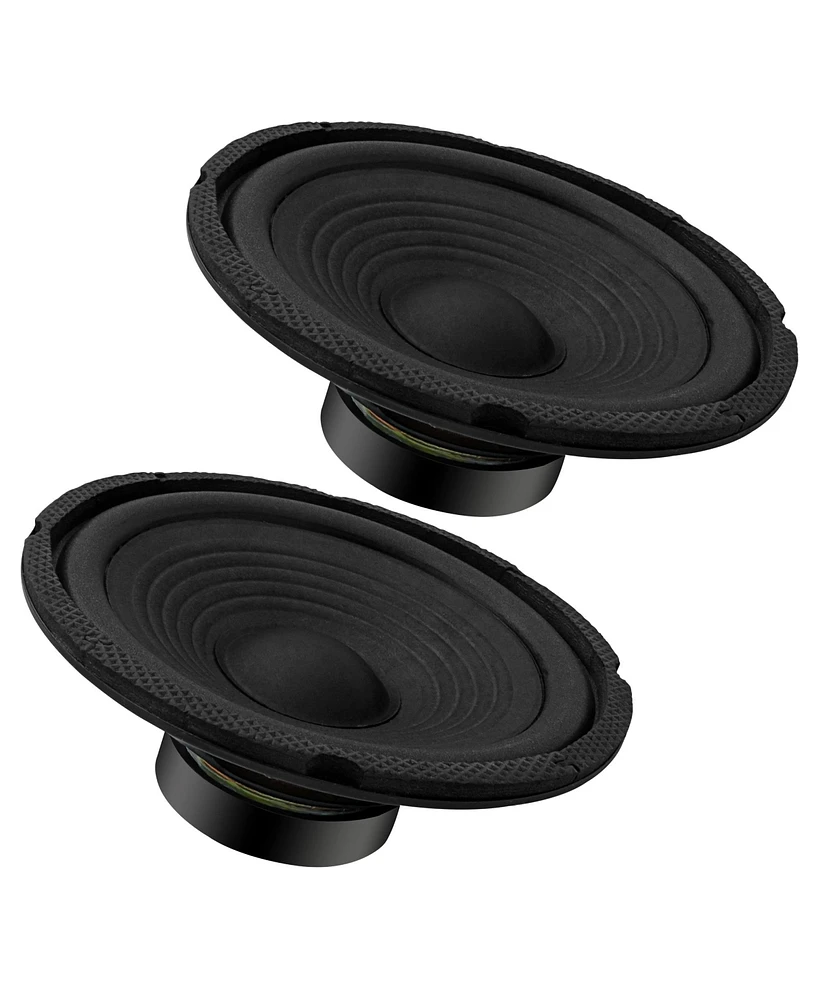 5 Core 6 Inch Woofers 2 Pcs 30W Rms Replacement Speaker Subwoofer 4 Ohm Pro Audio Raw Car Sub Woofer System Powerful Bass Subwoofers -Wf 672 2 Pcs