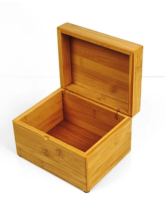 Rsvp International Wood 7" x 5.6" x 4.5" Recipe Box